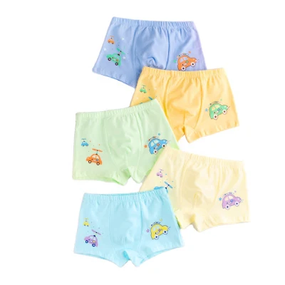 Children′ S Underwear Boys Pattern 95% Cotton Kids Briefs